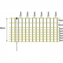 MALLA ELÉCTRICA PARA CONEJOS 0,5 X 50 M.