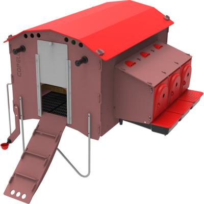 GALLINERO MOVIL 75x120 RED ROOF Talla L