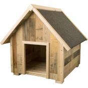 CASETA PERROS DE MADERA RECICLADA (PEQUEÑA)