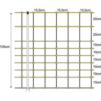 MALLA ELECTRICA PARA CABRAS (1,05 X 50 MTS)