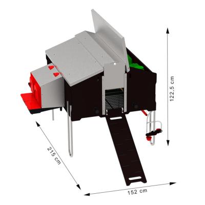 GALLINERO MOVIL FREE-RANGE 1 X 1,2 M SIN KIT DE DESPLAZAMIENTO