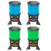 BEBEDERO + COMEDERO Aves 45L C/Patas (Pack 2+2UD)