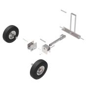 KIT ENGANCHE + RUEDAS CORRAL MOVIL (10 Y 15 METROS DE LARGO)