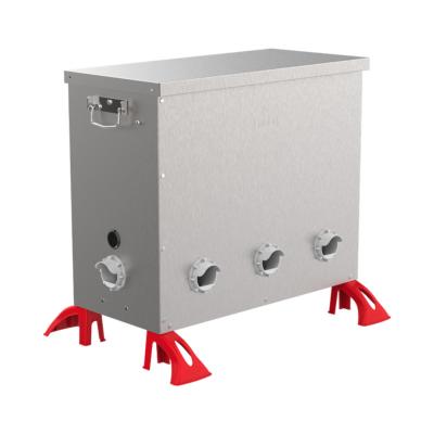 COMEDERO METAL CON 8 BOCAS  ANTIDESPERDICIO